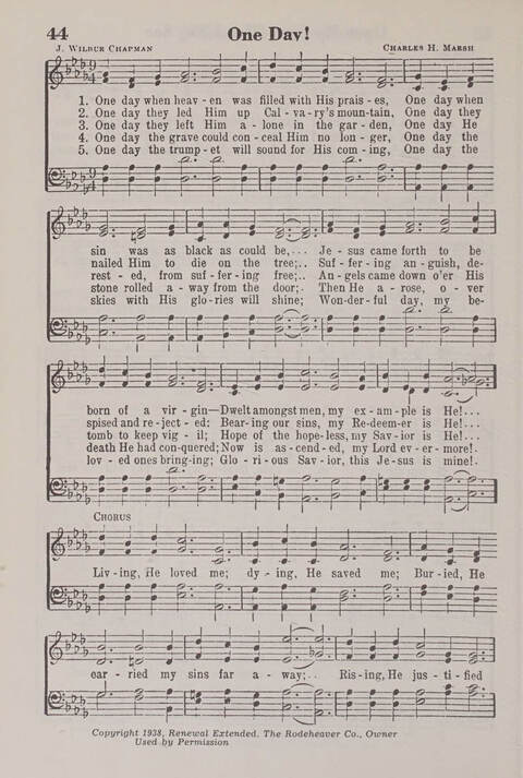 The American Service Hymnal: a collection of the great hymns and gospel songs, new and old, whose melodies and truths will meet the needs of all churches page 42