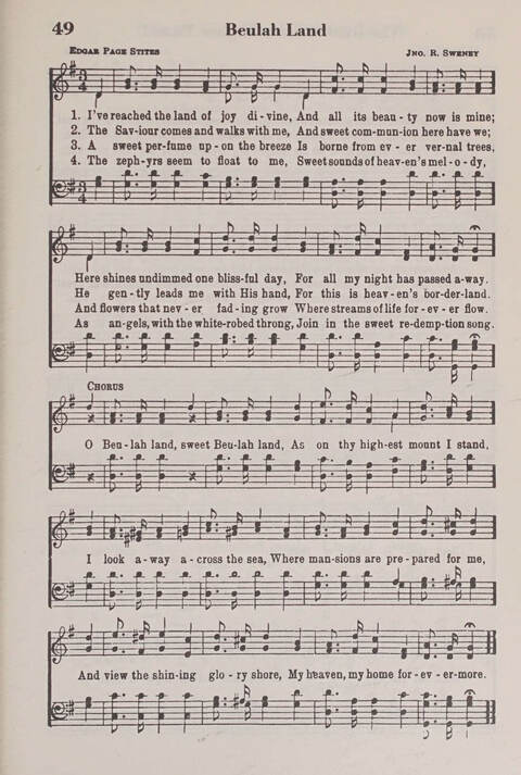 The American Service Hymnal: a collection of the great hymns and gospel songs, new and old, whose melodies and truths will meet the needs of all churches page 47