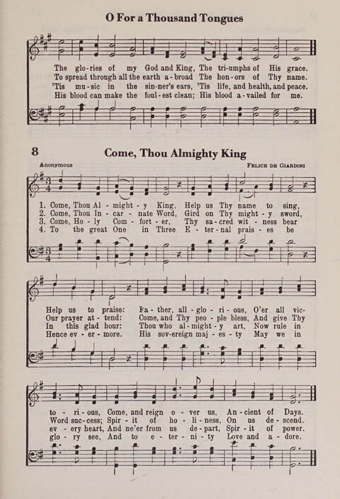 The American Service Hymnal: a collection of the great hymns and gospel songs, new and old, whose melodies and truths will meet the needs of all churches page 7