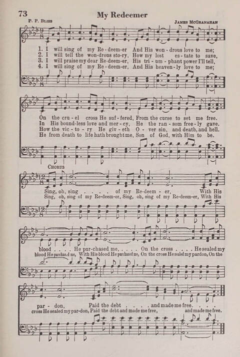 The American Service Hymnal: a collection of the great hymns and gospel songs, new and old, whose melodies and truths will meet the needs of all churches page 71