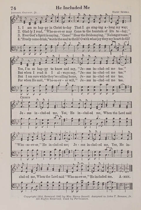 The American Service Hymnal: a collection of the great hymns and gospel songs, new and old, whose melodies and truths will meet the needs of all churches page 72