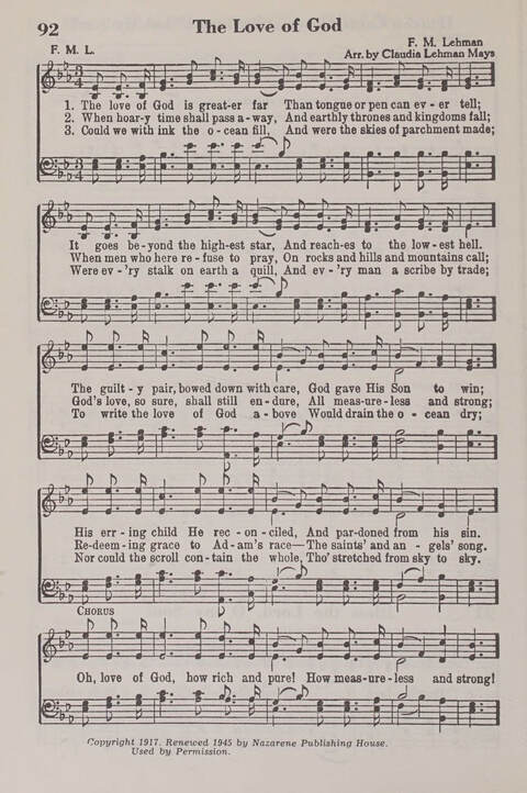 The American Service Hymnal: a collection of the great hymns and gospel songs, new and old, whose melodies and truths will meet the needs of all churches page 90