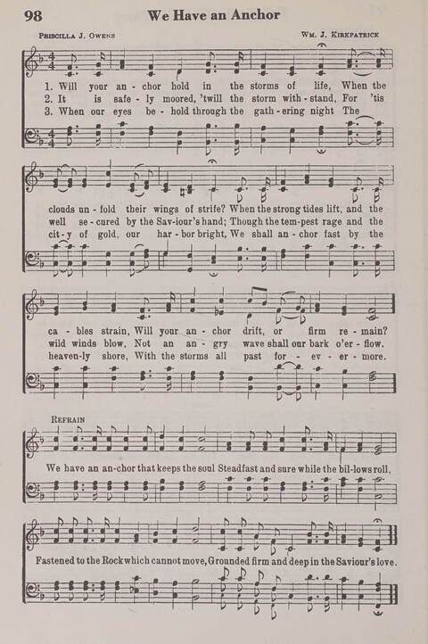 The American Service Hymnal: a collection of the great hymns and gospel songs, new and old, whose melodies and truths will meet the needs of all churches page 96