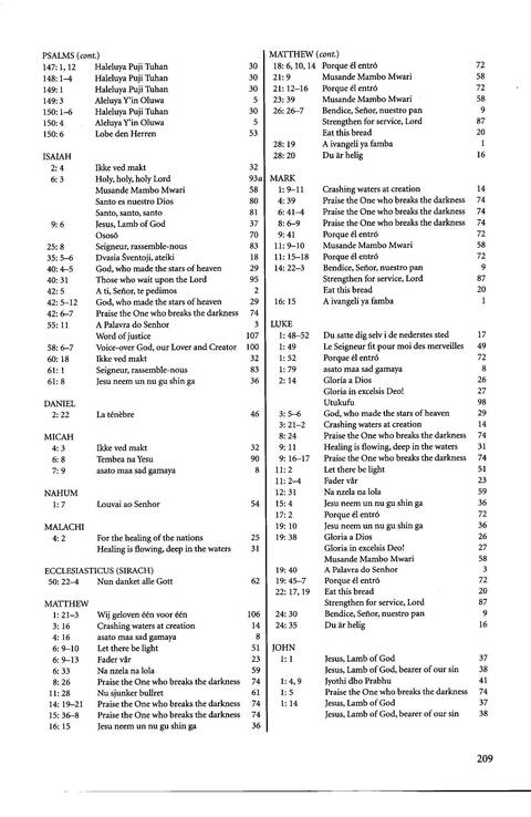 Agape: songs of hope and reconciliation page 208