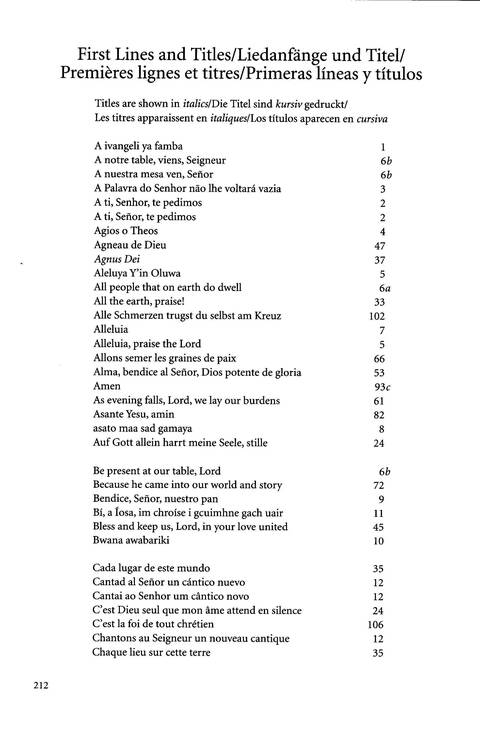 Agape: songs of hope and reconciliation page 211