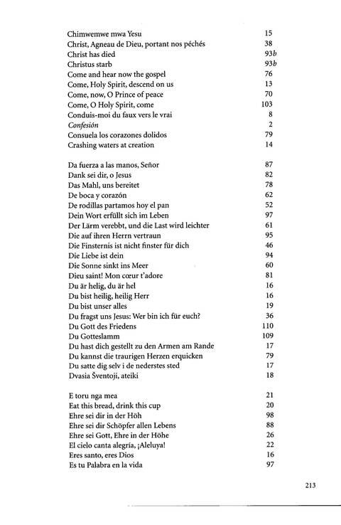 Agape: songs of hope and reconciliation page 212