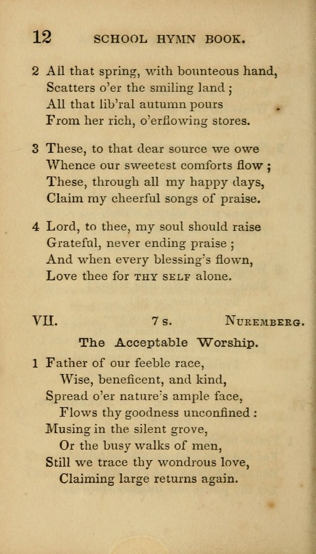 The American School Hymn Book page 12