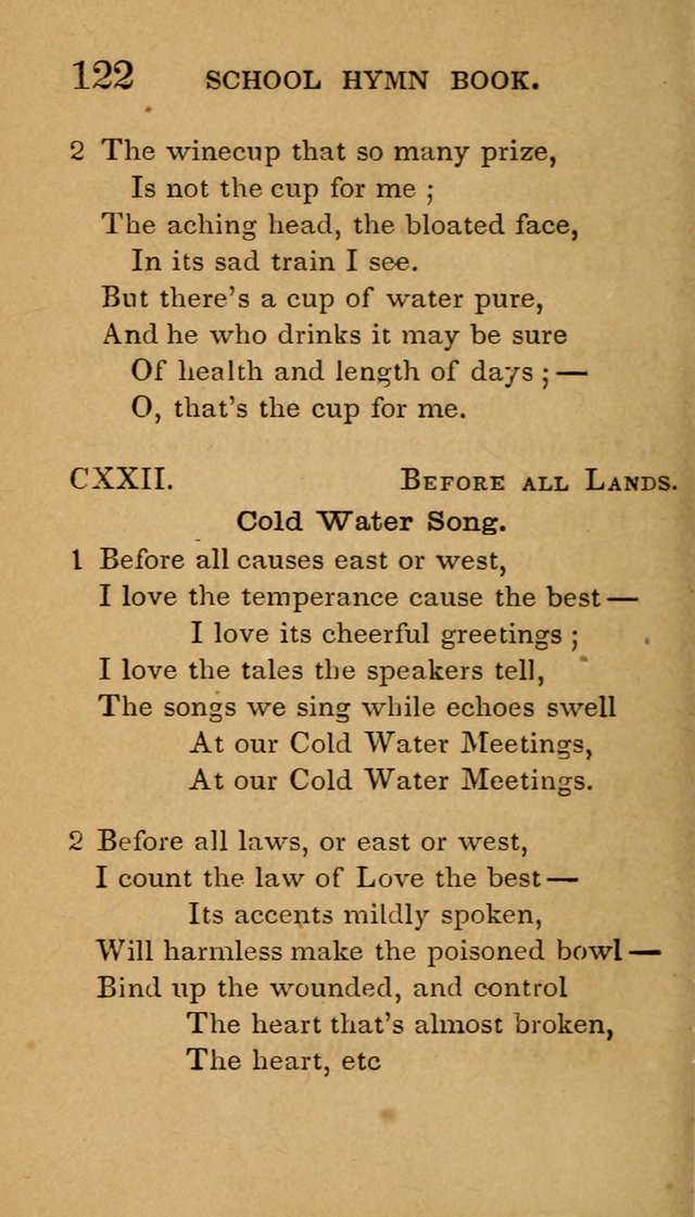 The American School Hymn Book page 122