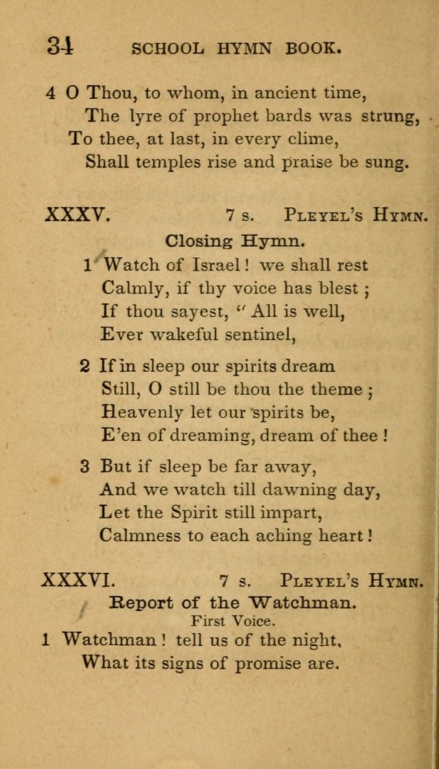 The American School Hymn Book page 34