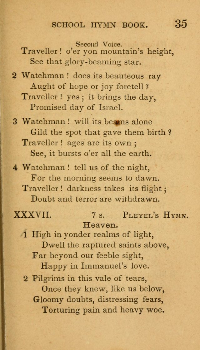 The American School Hymn Book page 35