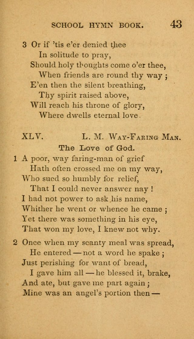 The American School Hymn Book page 43