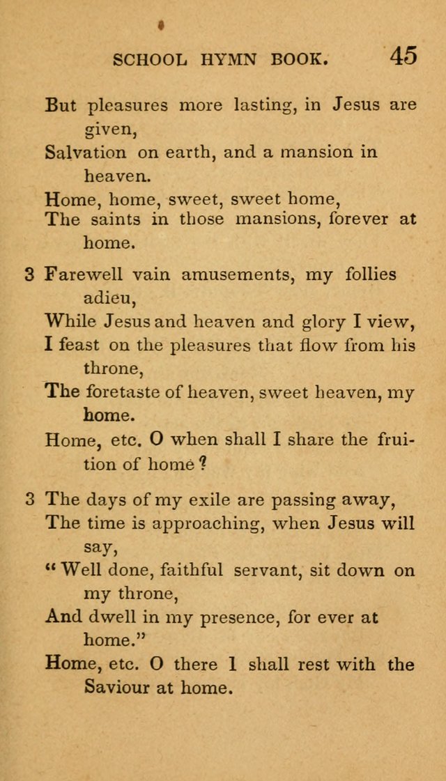 The American School Hymn Book page 45