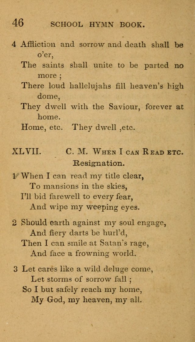The American School Hymn Book page 46