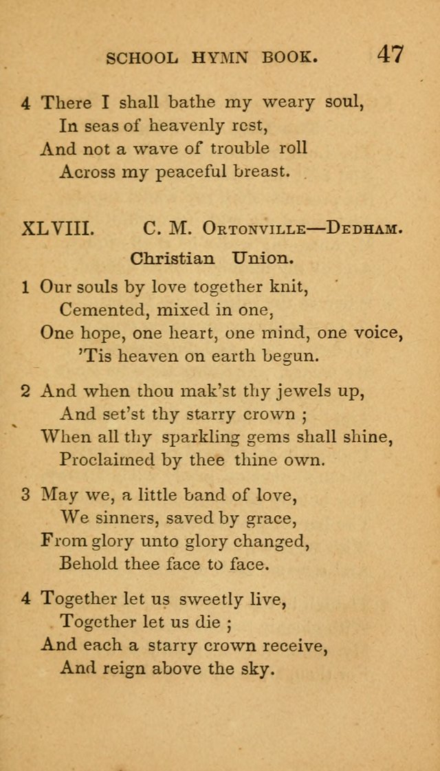 The American School Hymn Book page 47