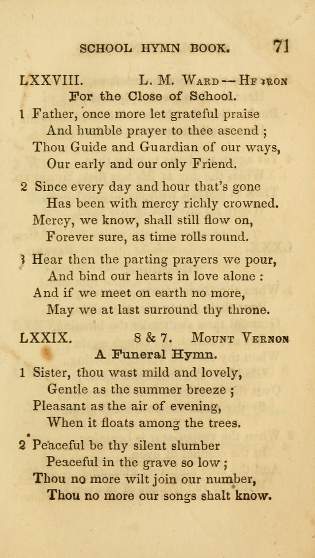 The American School Hymn Book. (New ed.) page 71