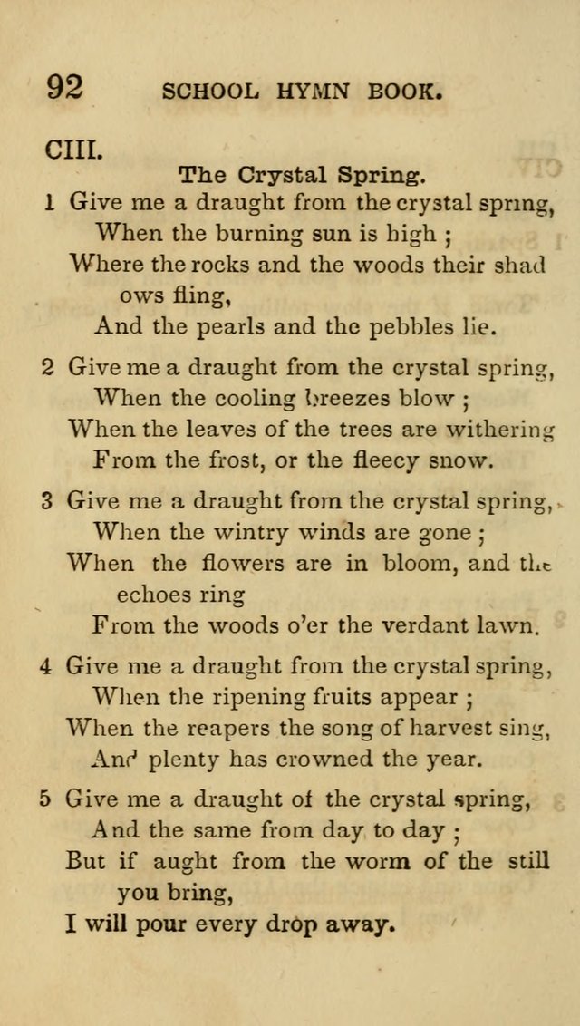 The American School Hymn Book. (New ed.) page 92