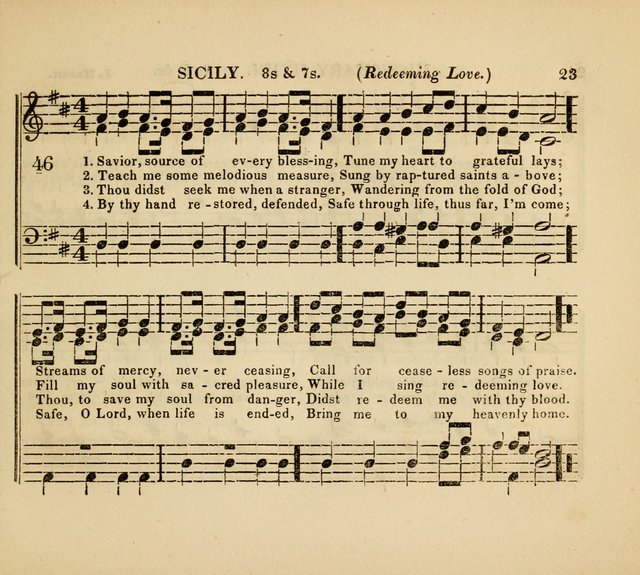 The American Sabbath School Singing Book: containing hymns, tunes, scriptural selections and chants, for Sabbath schools page 23