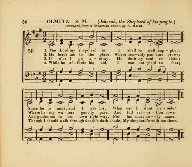 The American Sabbath School Singing Book: containing hymns, tunes, scriptural selections and chants, for Sabbath schools page 36
