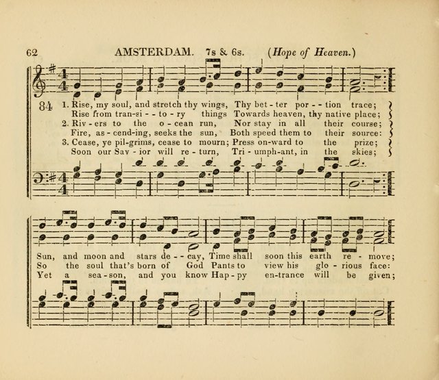 The American Sabbath School Singing Book: containing hymns, tunes, scriptural selections and chants, for Sabbath schools page 62