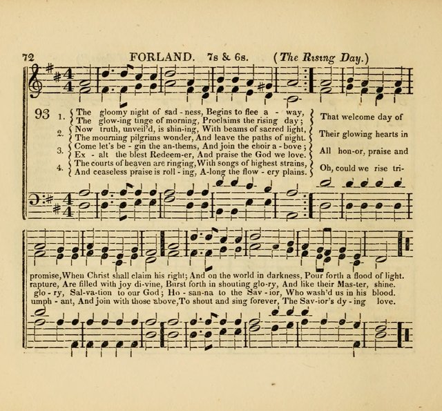 The American Sabbath School Singing Book: containing hymns, tunes, scriptural selections and chants, for Sabbath schools page 72
