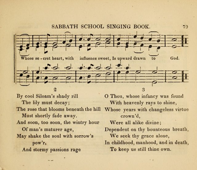 The American Sabbath School Singing Book: containing hymns, tunes, scriptural selections and chants, for Sabbath schools page 79