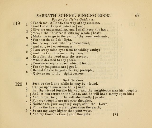 The American Sabbath School Singing Book: containing hymns, tunes, scriptural selections and chants, for Sabbath schools page 97