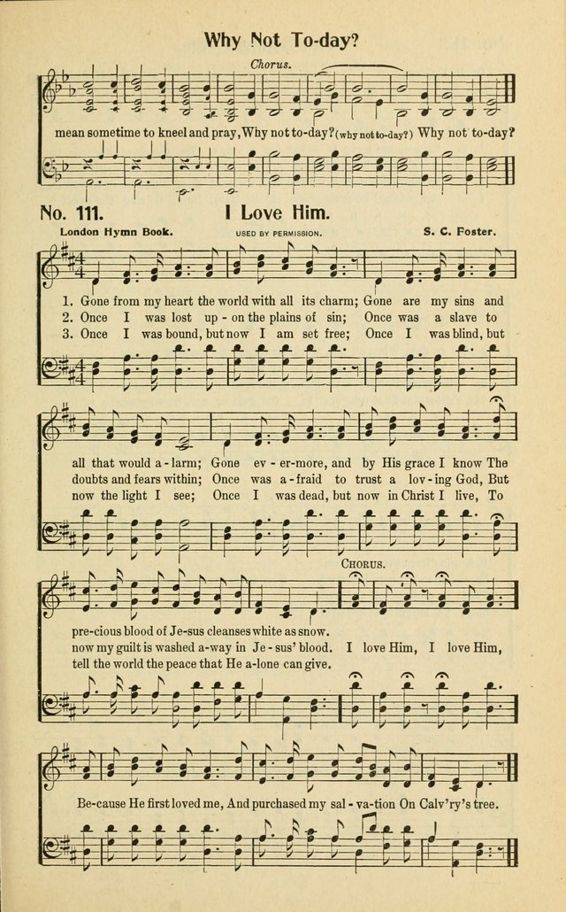 Assembly Songs: for use in evangelistic services, Sabbath schools, young peoples societies, devotional meetings, and the home page 112