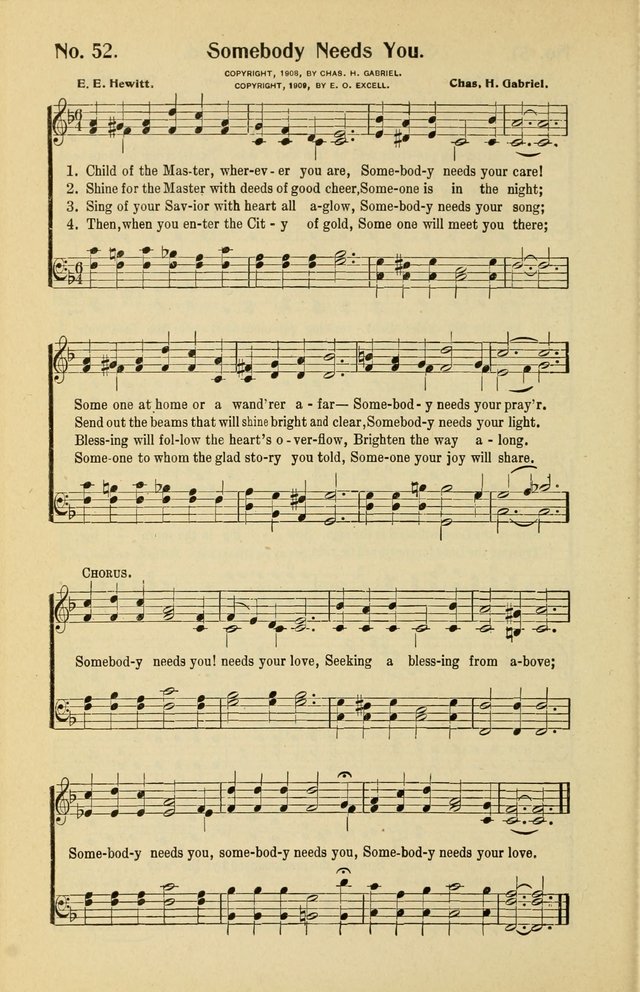 Assembly Songs: for use in evangelistic services, Sabbath schools, young peoples societies, devotional meetings, and the home page 53