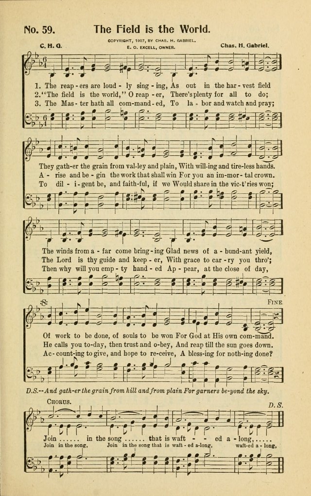 Assembly Songs: for use in evangelistic services, Sabbath schools, young peoples societies, devotional meetings, and the home page 60