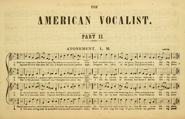 The American Vocalist: a selection of tunes, anthems, sentences, and hymns, old and new: designed for the church, the vestry, or the parlor; adapted to every variety of metre in common use. (Rev. ed.) page 247