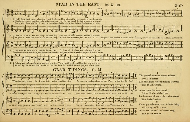 The American Vocalist: a selection of tunes, anthems, sentences, and hymns, old and new: designed for the church, the vestry, or the parlor; adapted to every variety of metre in common use. (Rev. ed.) page 265