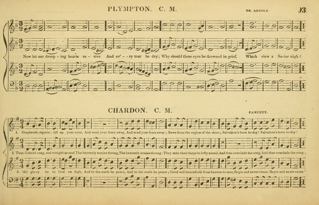 The American Vocalist: a selection of tunes, anthems, sentences, and hymns, old and new: designed for the church, the vestry, or the parlor; adapted to every variety of metre in common use. (Rev. ed.) page 93