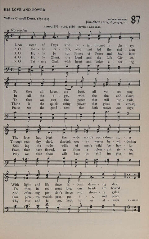 At Worship: a hymnal for young churchmen page 105
