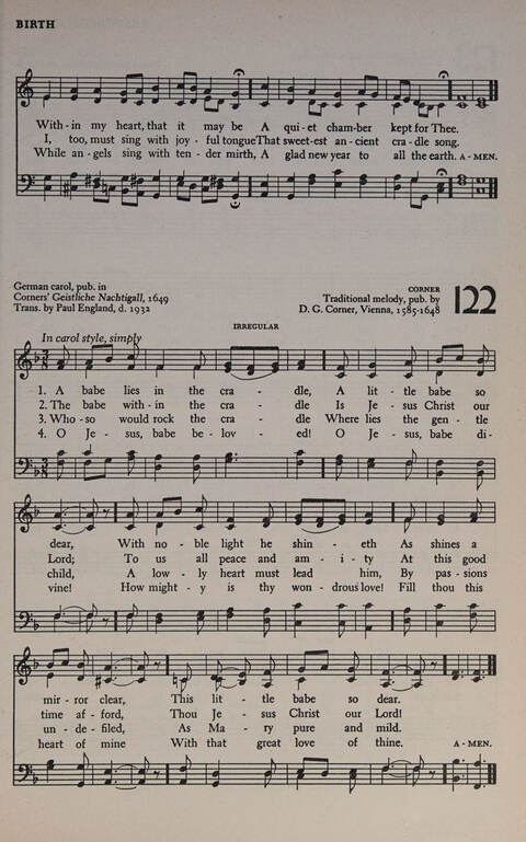 At Worship: a hymnal for young churchmen page 137