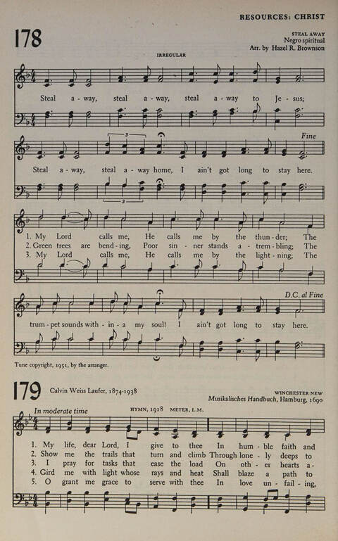 At Worship: a hymnal for young churchmen page 186