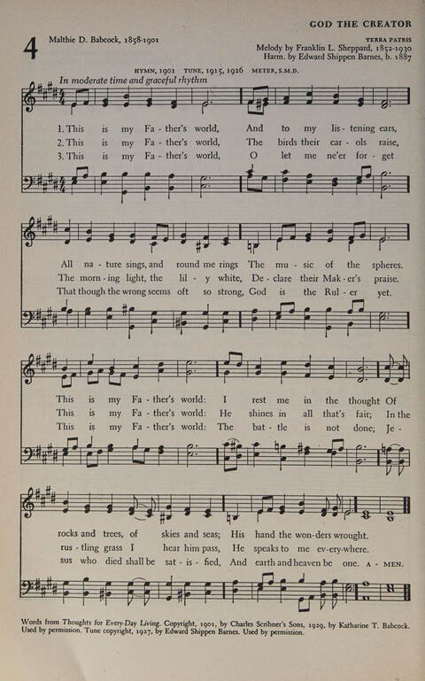 At Worship: a hymnal for young churchmen page 4