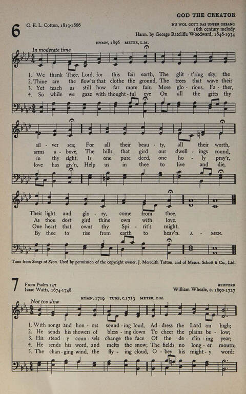At Worship: a hymnal for young churchmen page 6