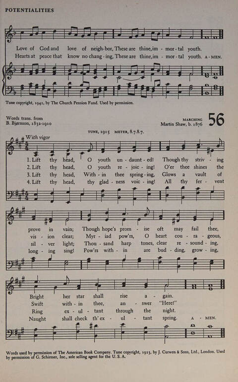 At Worship: a hymnal for young churchmen page 65