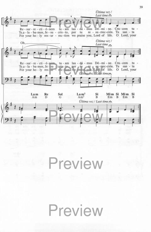 Bendigo al Señor: cánones, ostinatos, aclamacines y cantos de taizé page 39