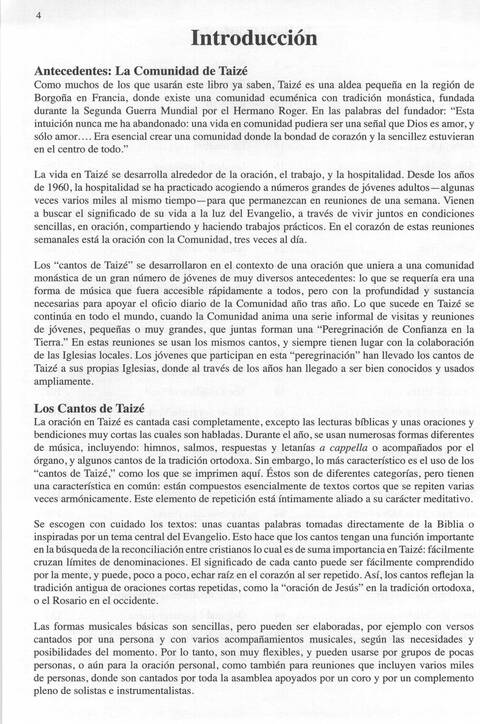 Bendigo al Señor: cánones, ostinatos, aclamacines y cantos de taizé page 4