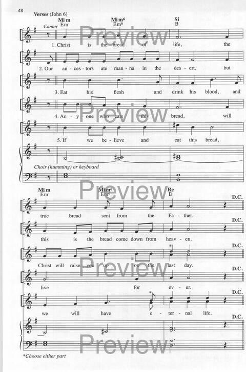 Bendigo al Señor: cánones, ostinatos, aclamacines y cantos de taizé page 48