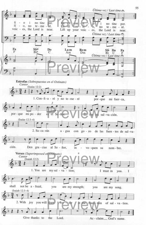 Bendigo al Señor: cánones, ostinatos, aclamacines y cantos de taizé page 55