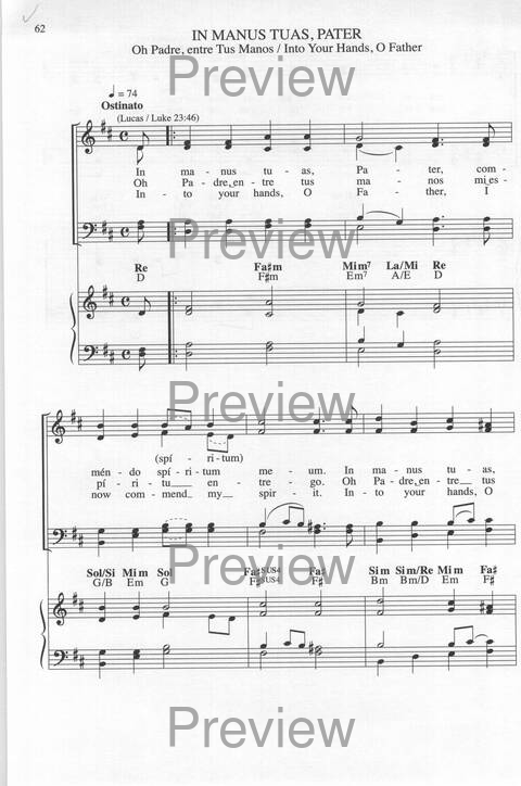 Bendigo al Señor: cánones, ostinatos, aclamacines y cantos de taizé page 62