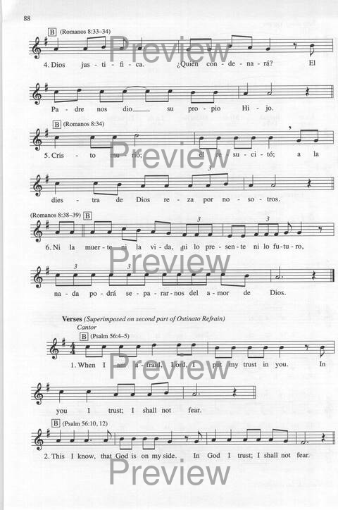 Bendigo al Señor: cánones, ostinatos, aclamacines y cantos de taizé page 88