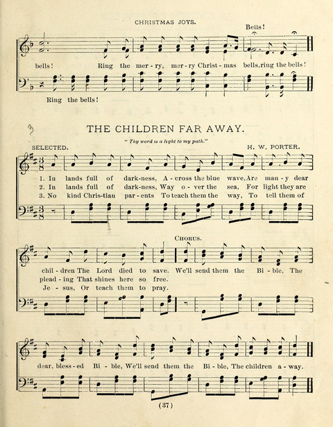 Buds and Blossoms for the Little Ones: a song book for infant classes or Sunday schools page 37