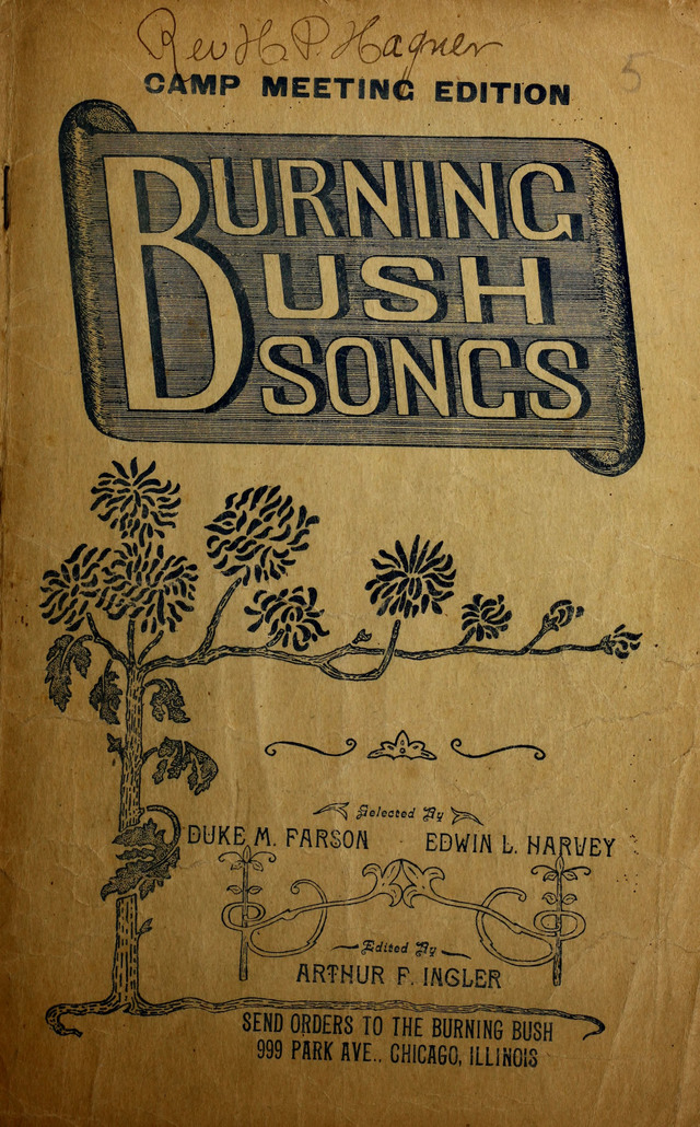 Burning Bush Songs No. 1 page cover