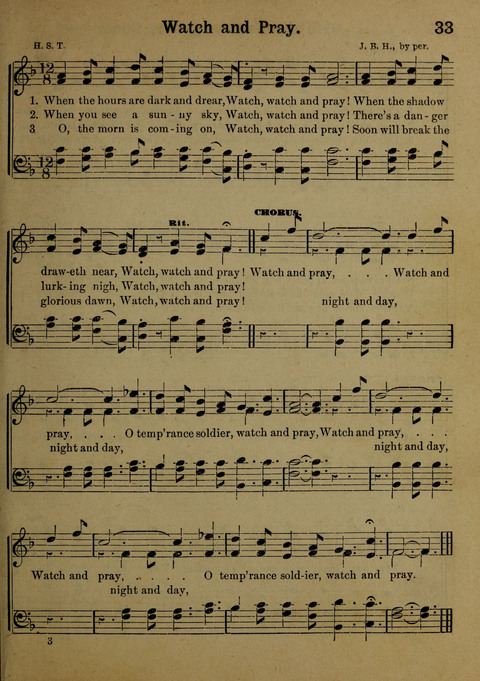 The Battle Cry: a new collection of temperance and prohibition songs page 33