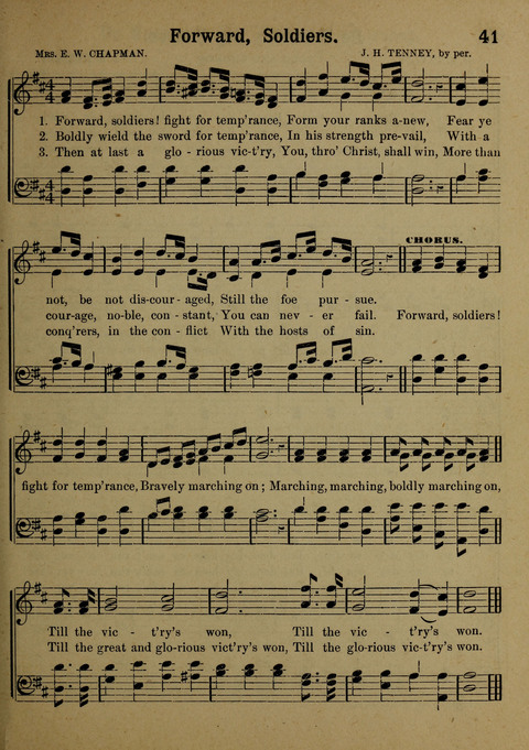 The Battle Cry: a new collection of temperance and prohibition songs page 41