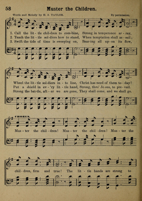 The Battle Cry: a new collection of temperance and prohibition songs page 58