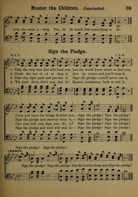 The Battle Cry: a new collection of temperance and prohibition songs page 59